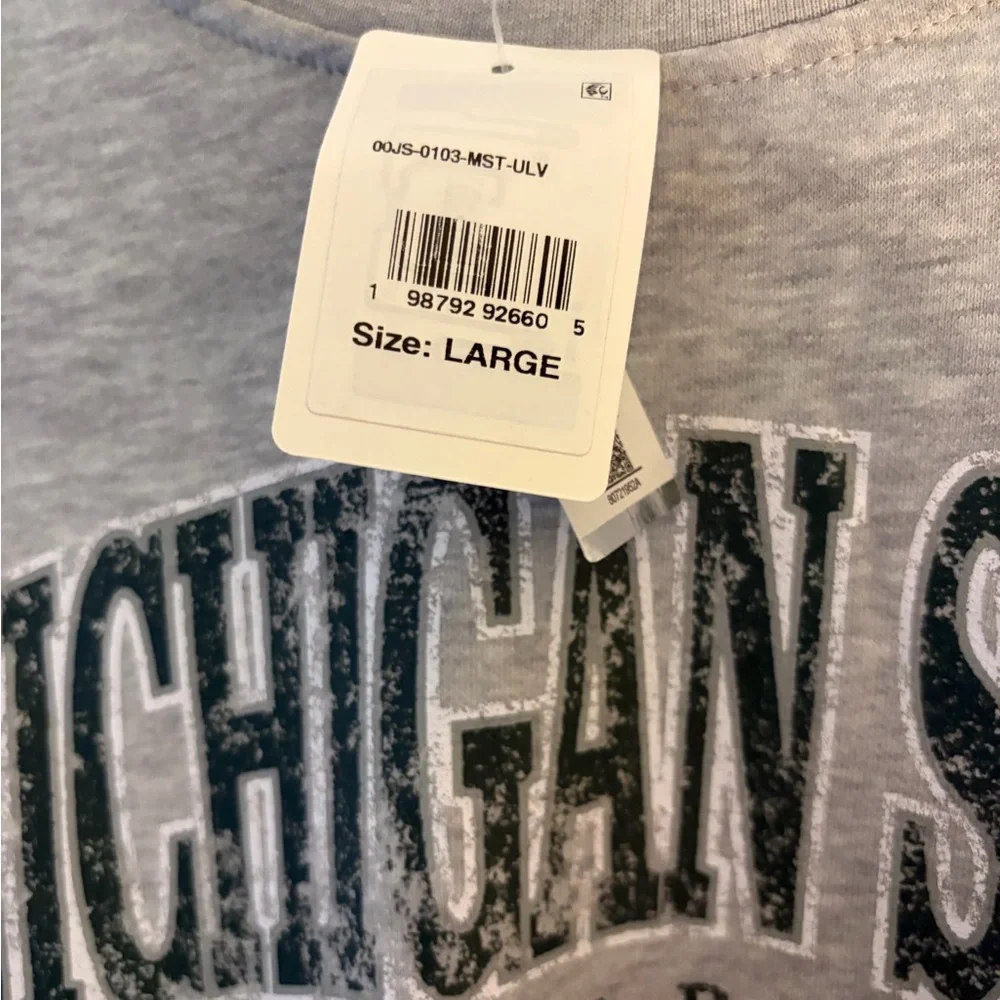 Gray Michigan State University Sweatshirt - Picture 3 of 3
